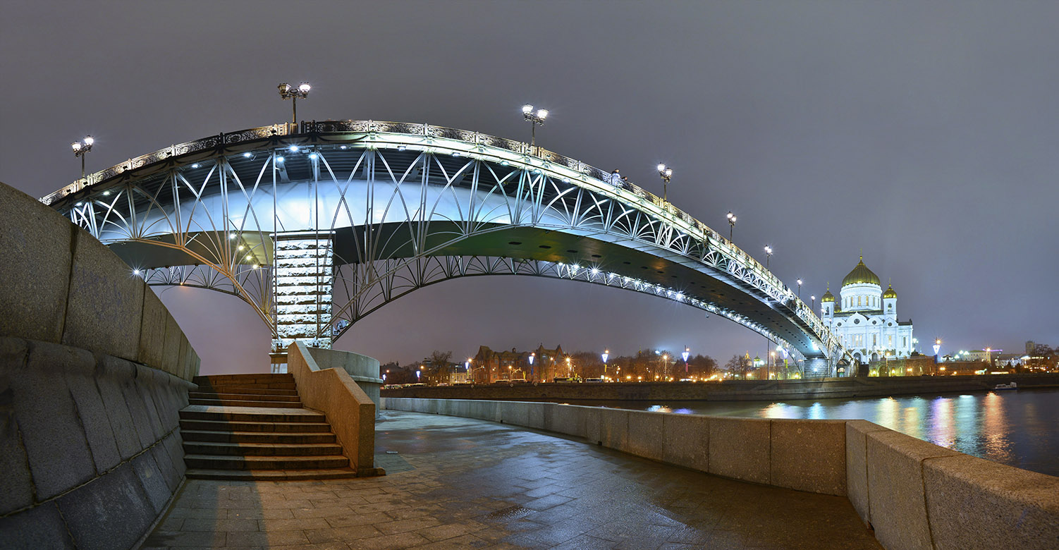 фото "Панорама Патриаршего моста" метки: панорама, архитектура, город, Москва, вечер, храм