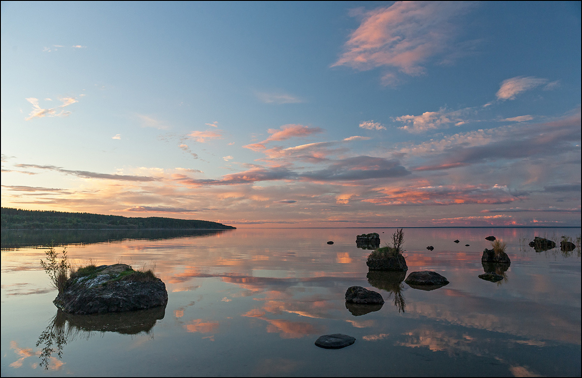 photo "Onega sunset" tags: landscape, travel, 