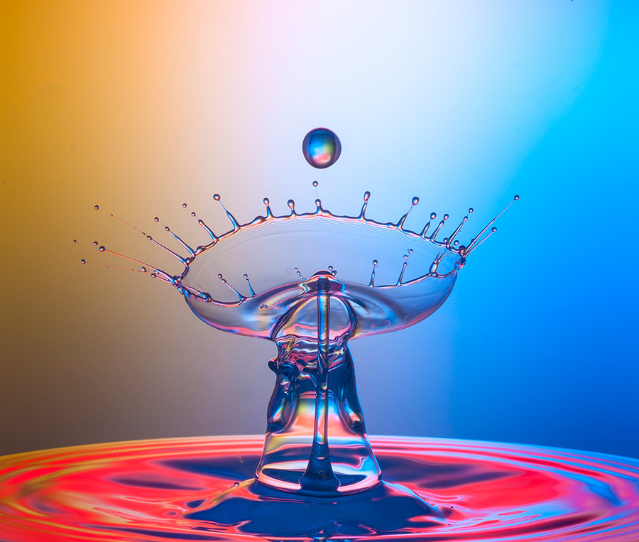 photo "drop catcher" tags: abstract, macro and close-up, still life, drop, high speed, water drop works, waterdrop