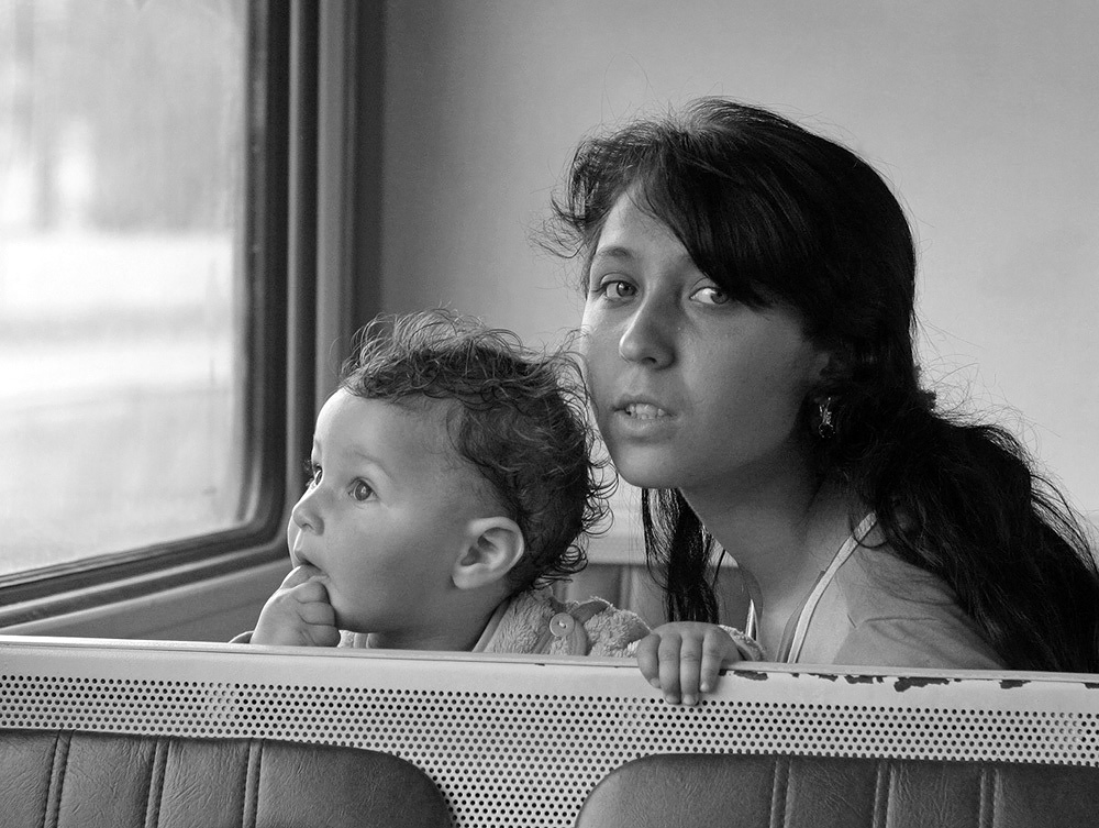 фото "Взгляды" метки: портрет, черно-белые, жанр, взгляд, глаза, дети, дорога, люди, поезд