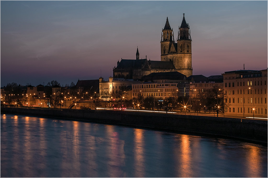 photo "Magdeburg" tags: landscape, evening, foto liubos, magdeburg, эльба