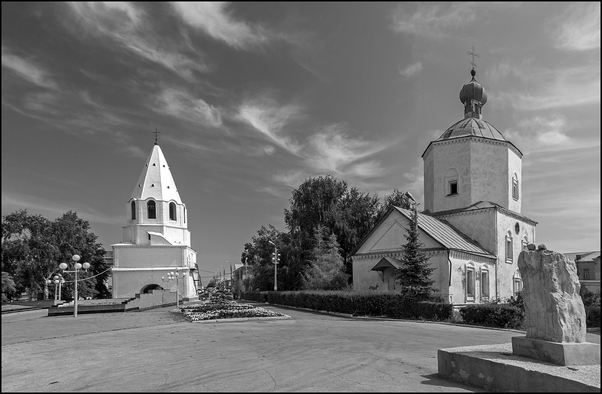 фото "Старая Сызрань" метки: черно-белые, пейзаж, архитектура, 