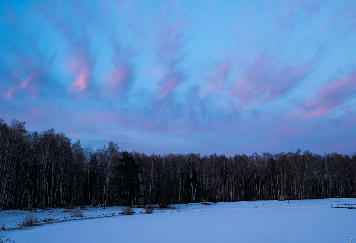 photo "***" tags: landscape, clouds, forest, spring, sunset