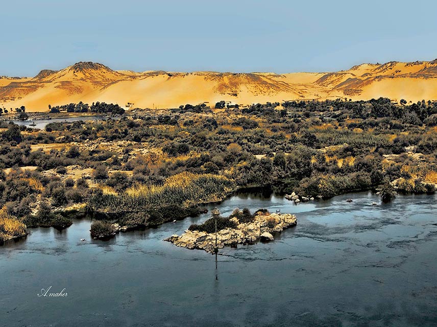 photo "NILE IN THE DESERT" tags: landscape, Landscape