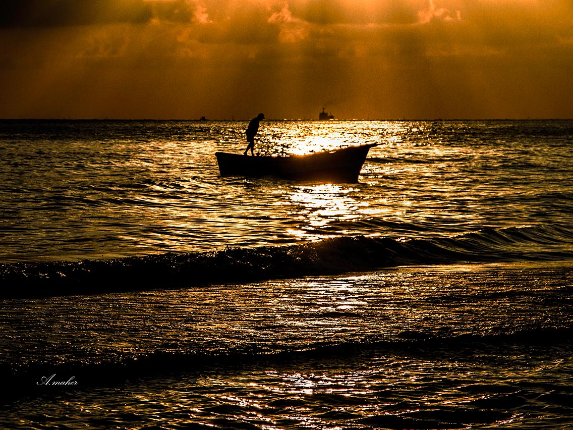 photo "Fishing early morning" tags: landscape, Landscape