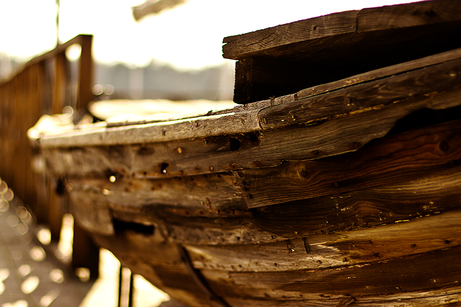 фото "Скрип старой лодки ...." метки: фрагмент, разное, весна, лодка, март