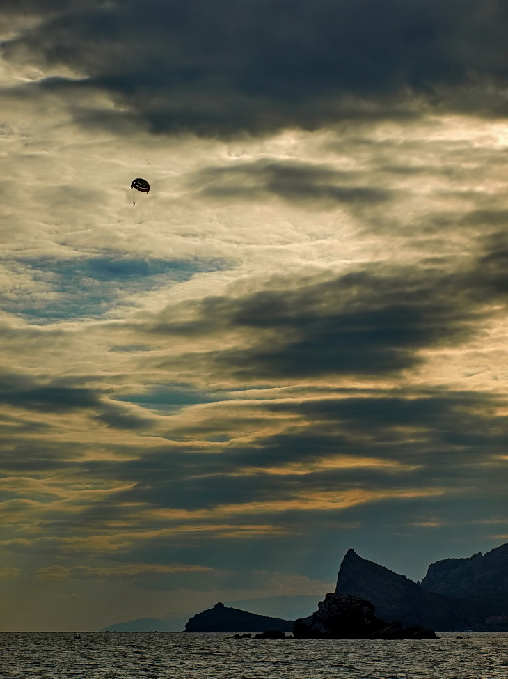 photo "***" tags: landscape, travel, nature, Crimea, mountains, sea, summer, sunset, water