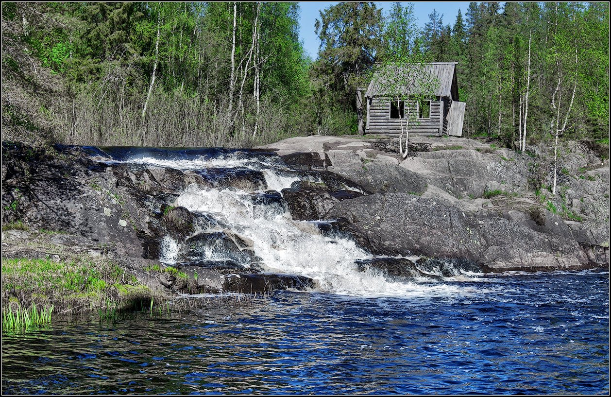 photo "Karelia. Flat falls" tags: landscape, nature, 