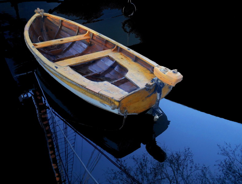 photo "Life is like a boat, empty and limited" tags: digital art, 
