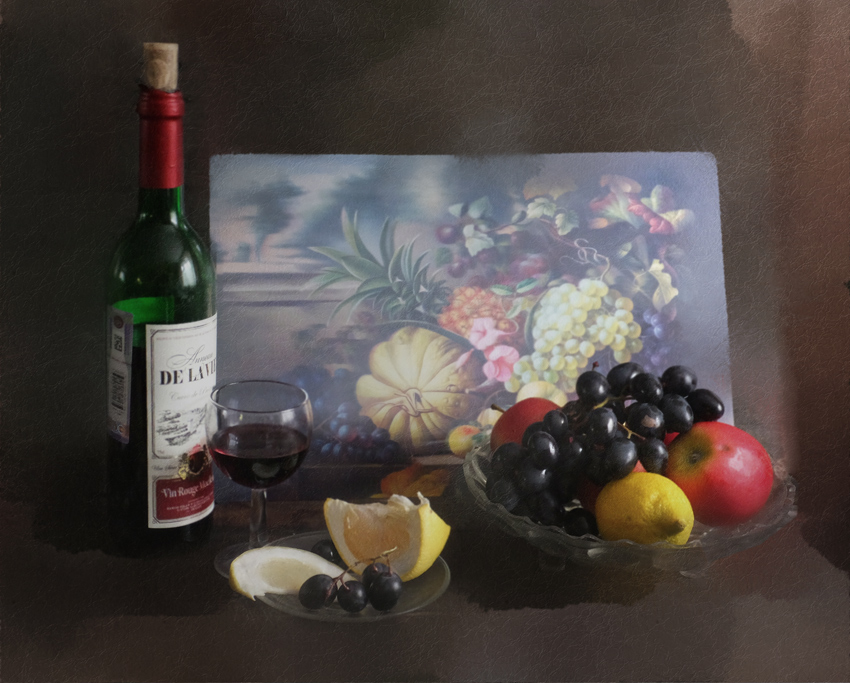 photo "***" tags: still life, бутылка, фрукты