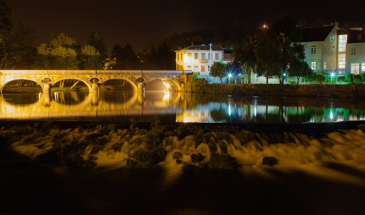 photo "Night Mirror" tags: landscape, Night shots, night, reflections, water