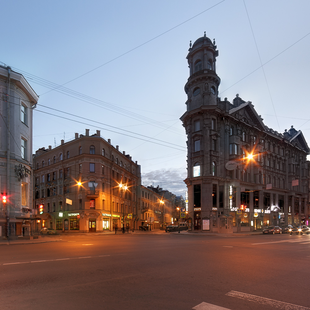 photo "***" tags: city, architecture, sunrise, Петербург, Пять углов
