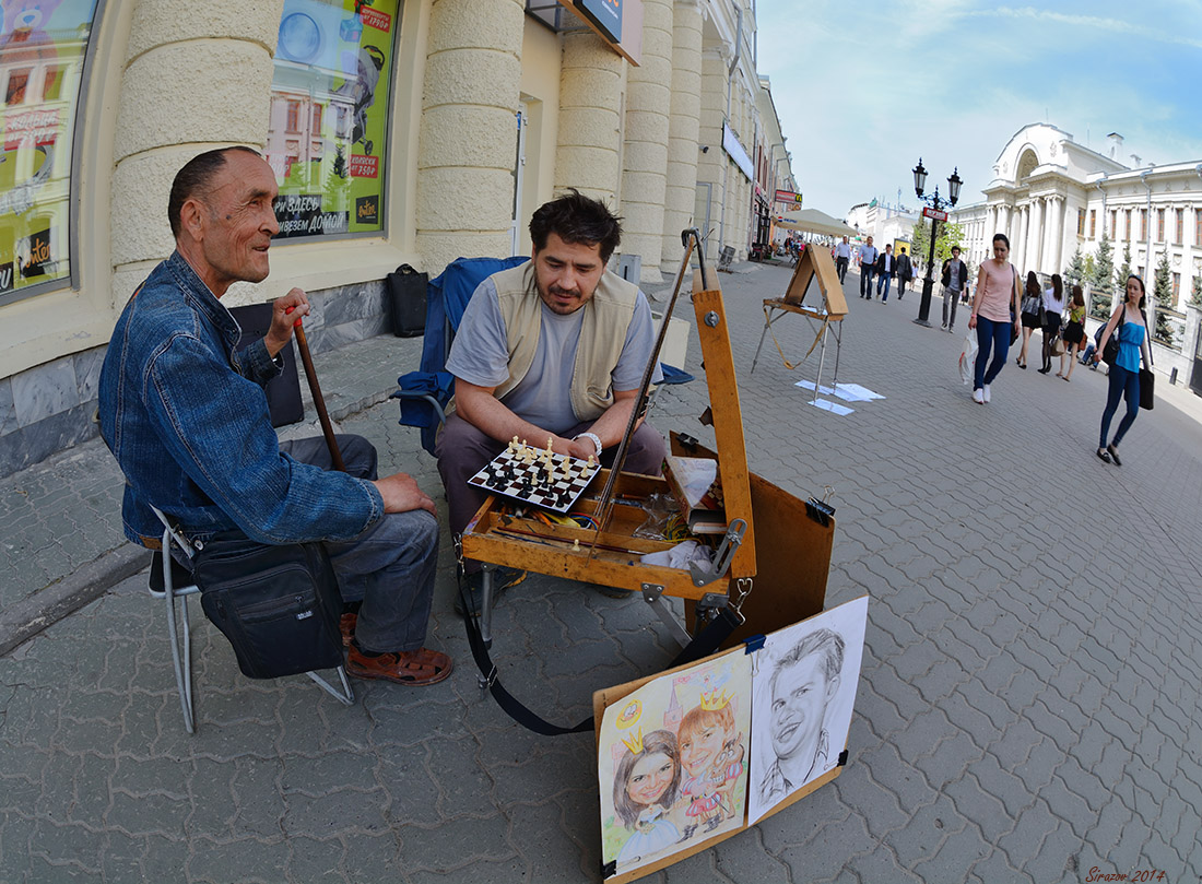 photo "When no customers ..." tags: genre, city, 