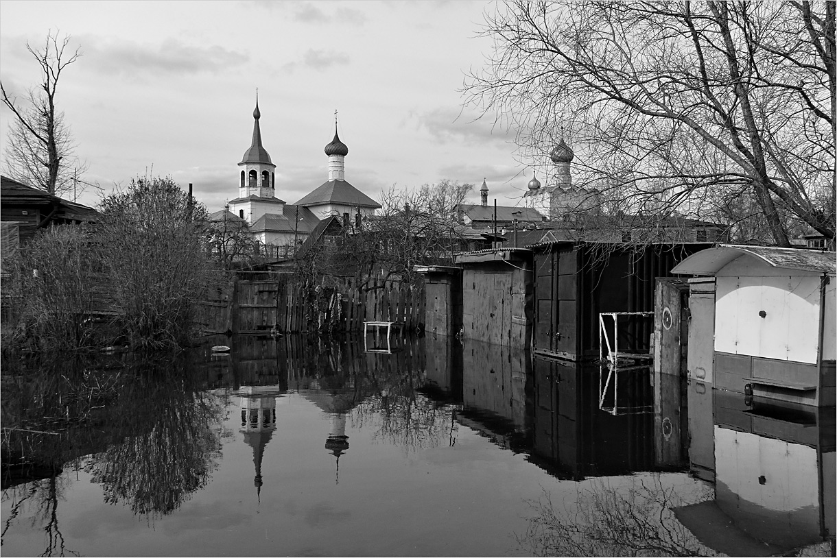 фото "Русская Венеция" метки: черно-белые, город, пейзаж, 