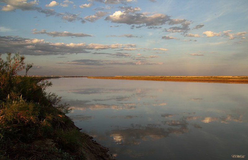 photo "***" tags: landscape, nature, clouds, sunset, water