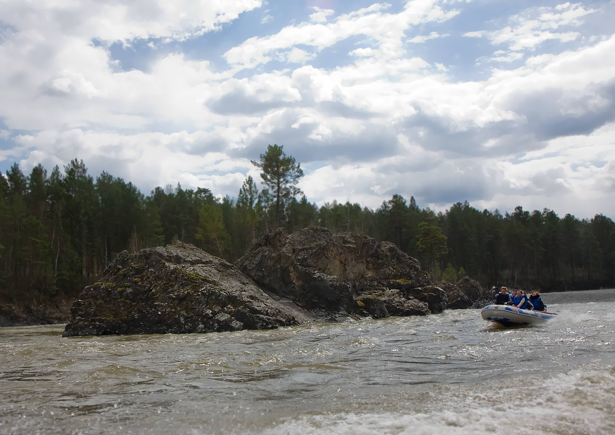 photo "On motor boat on river Katuni" tags: landscape, travel, 