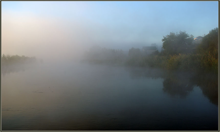 photo "***" tags: landscape, fog, river, Сейм