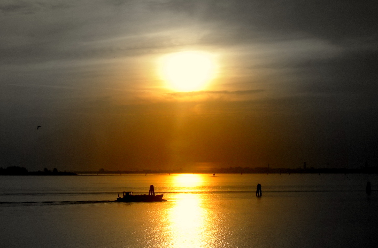 photo "Orange lagoon" tags: travel, landscape, nature, Europe, Venice lagoon at dawn