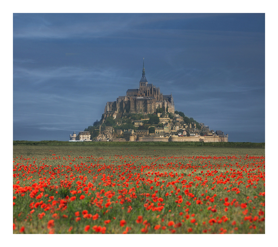 фото "Dream" метки: пейзаж, архитектура, путешествия, Mont Saint Michel, Европа, лето