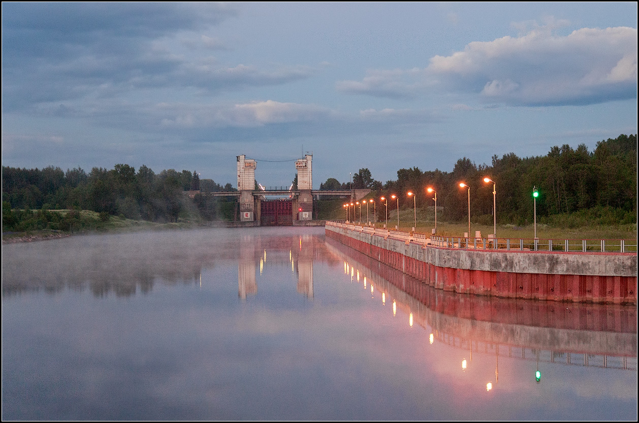 photo "lock at sunrise" tags: landscape, nature, travel, 