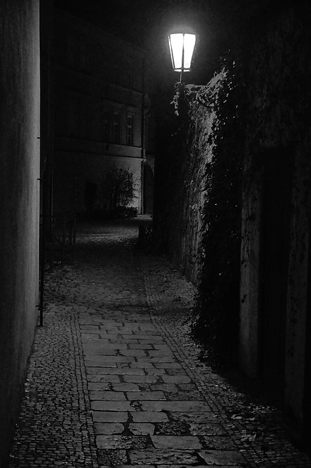photo "Hочной тихое место-3" tags: black&white, Prag, Prague, Praha