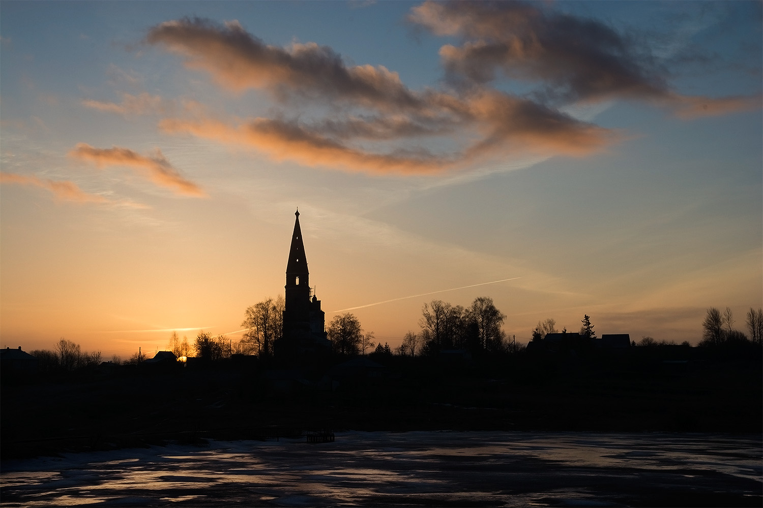 photo "***" tags: landscape, sunrise, церковь