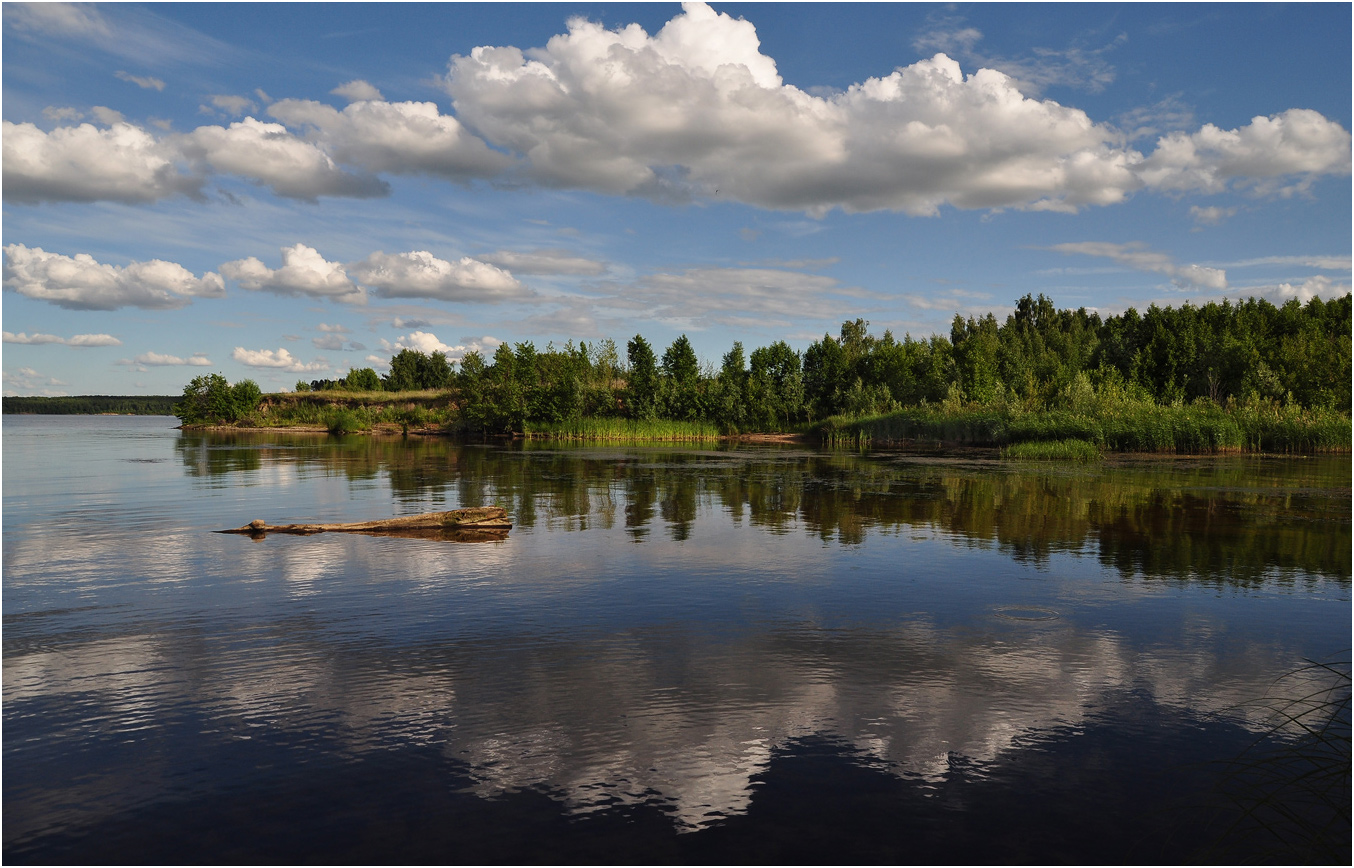 photo "***" tags: landscape, clouds, river, summer