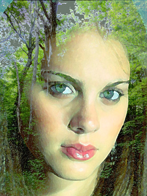 photo "Wood Nymph" tags: portrait, digital art, 