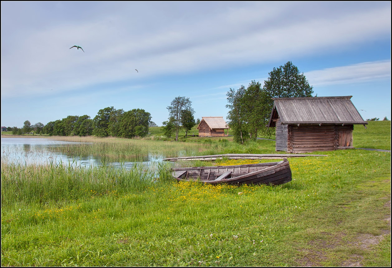 photo "landscape with the boat" tags: landscape, nature, travel, 