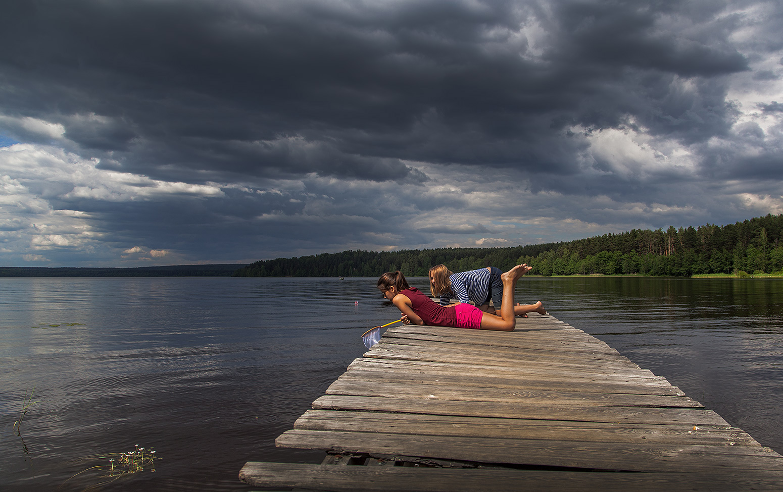 photo "***" tags: landscape, nature, clouds, summer, sun, девочки, мостики