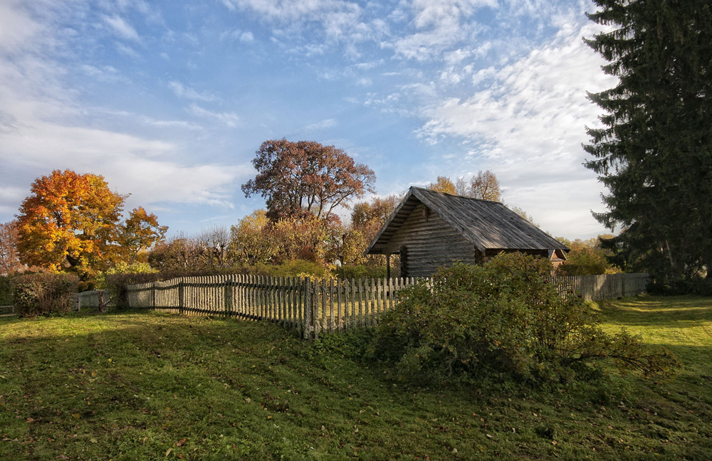 photo "***" tags: landscape, autumn, дом, пушгоры