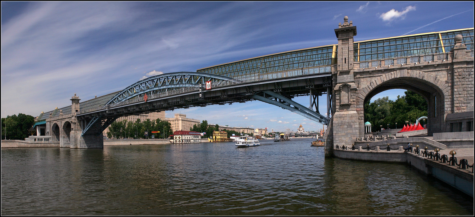 photo "Moscow. Andreevsky Bridge" tags: architecture, city, panoramic, 