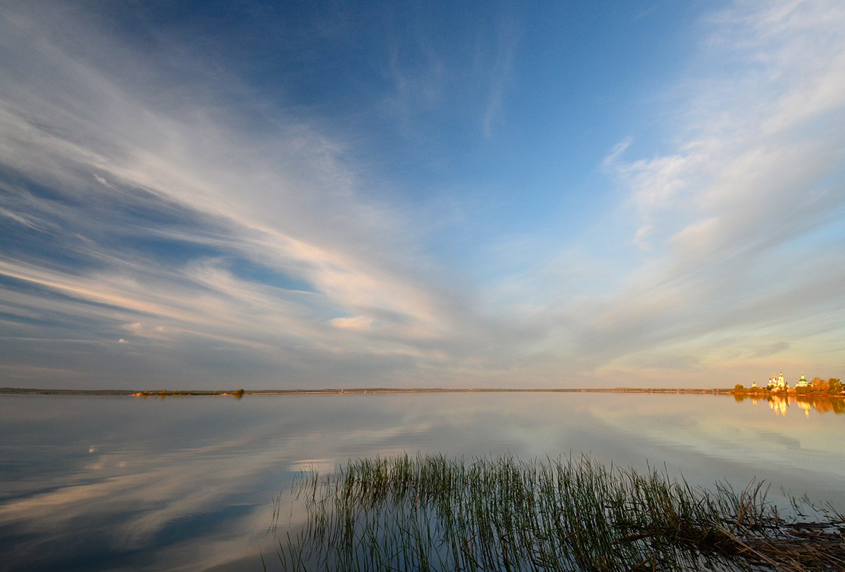 photo "***" tags: landscape, lake, sky, церковь.
