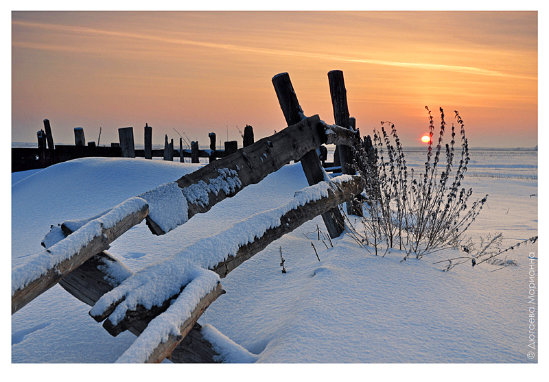 photo "***" tags: landscape, architecture, sunset, winter