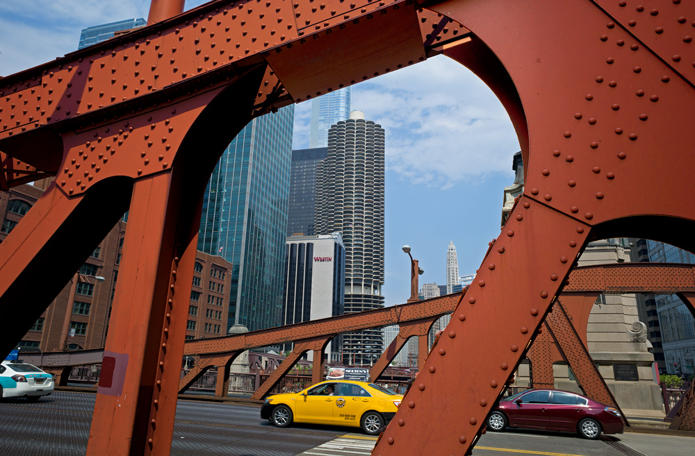 photo "On the bridge" tags: city, Чикаго