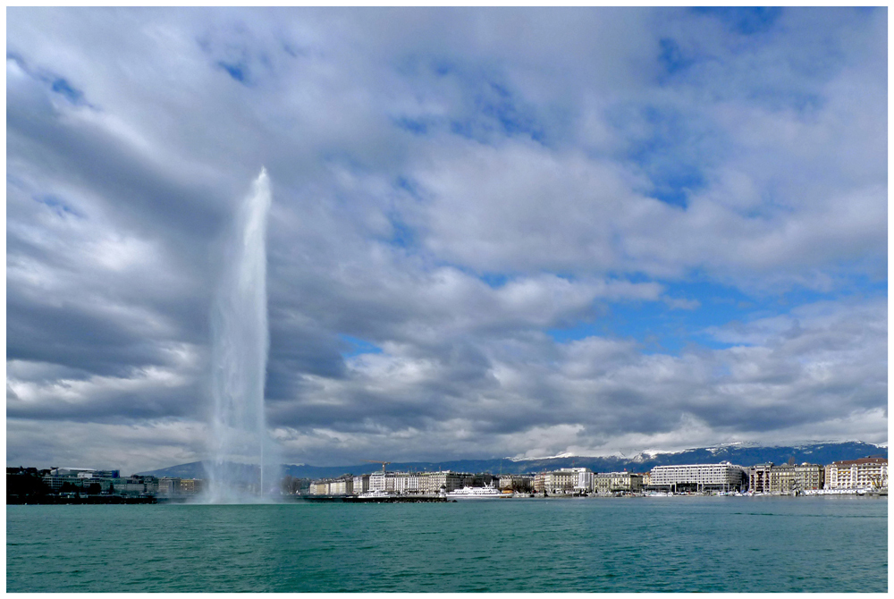 photo "Jet d'eau in Geneva" tags: landscape, Женевское озеро