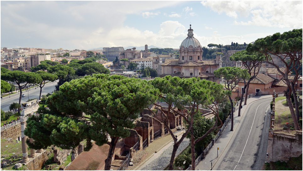 фото "Вид с Terrazza delle Quadrighe на Рим" метки: пейзаж, город, путешествия, 