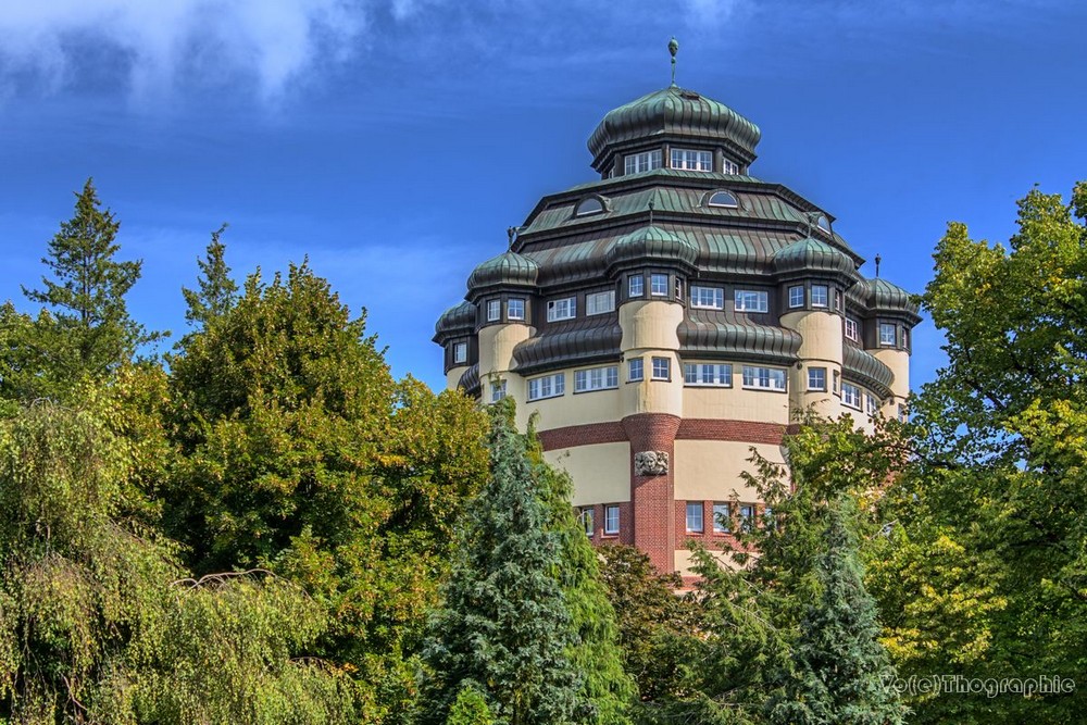 photo "old water tower" tags: architecture, technics, Moenchengladbach, Mönchengladbach, alter Wasserturm, alter Wasserturm Moenchengladb, alter Wasserturm Mönchengladba, old water tower, old water tower Moenchengladba, water tower