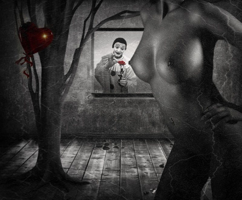 photo "The impossible love..." tags: nude, digital art, Conceptual...