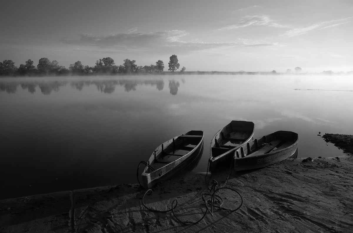 photo "***" tags: landscape, boats, morning, river