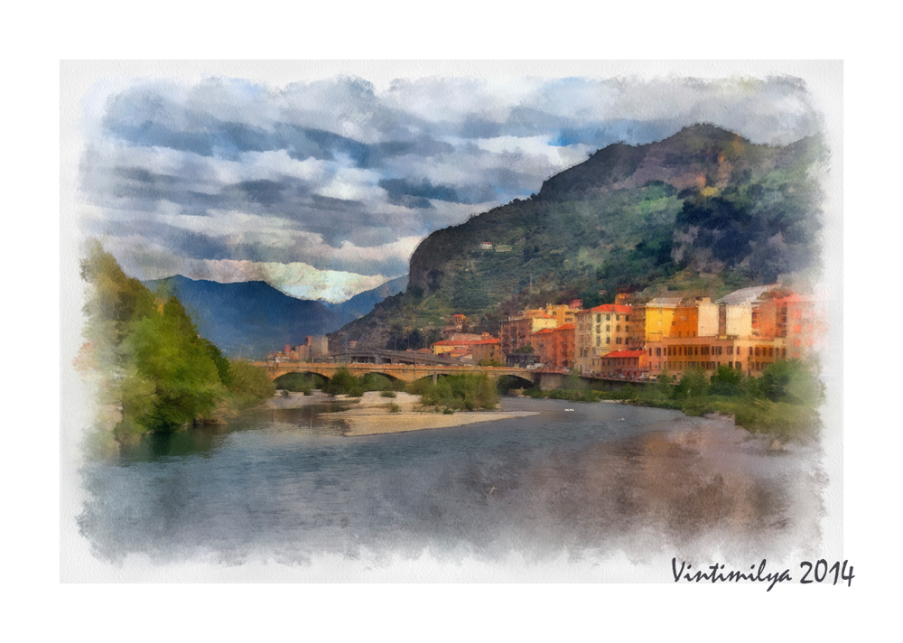 photo "***" tags: digital art, landscape, travel, Europe, clouds, mountains, river, sky, туризм