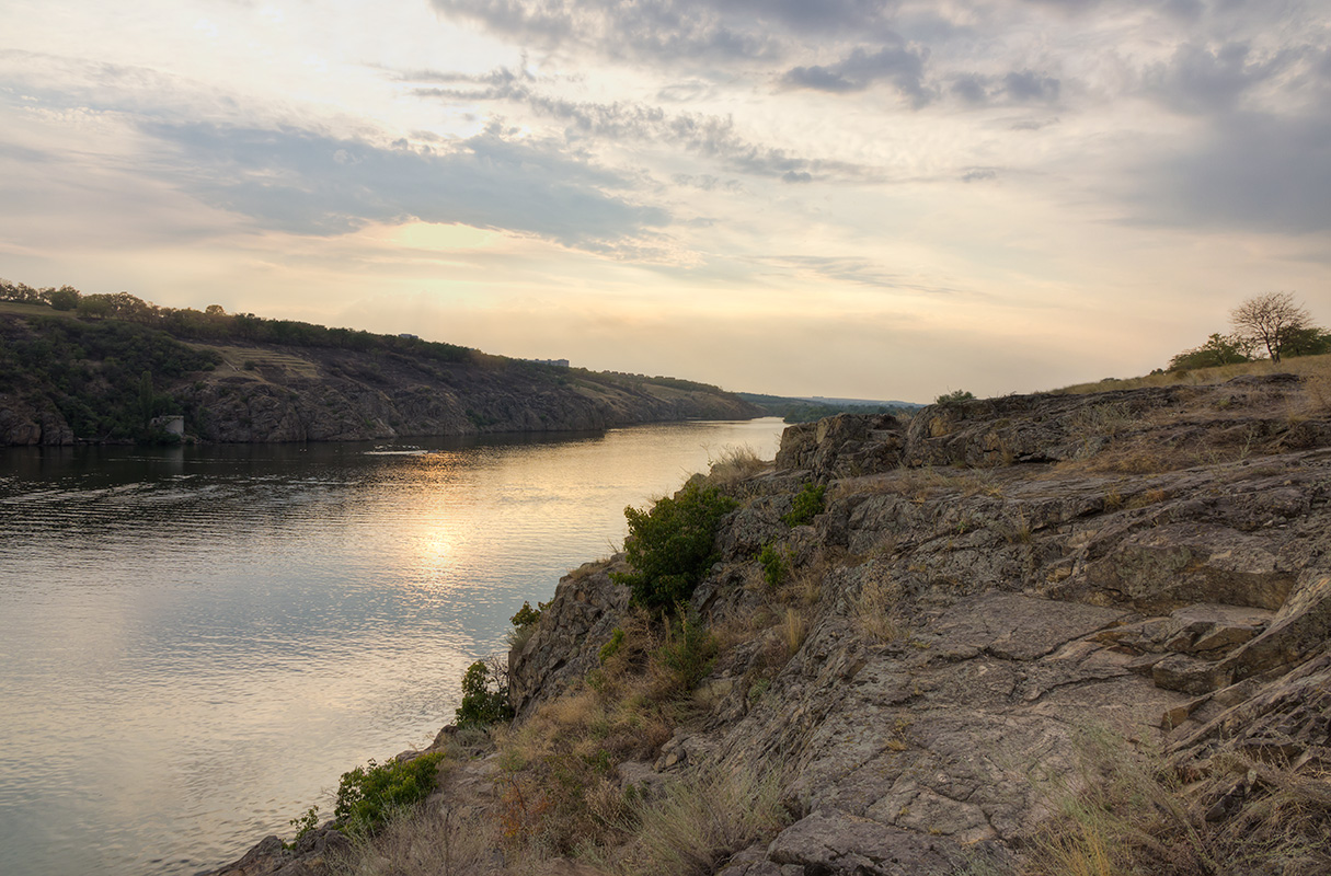 photo "***" tags: landscape, Dnieper, clouds, coast, sky, sunset