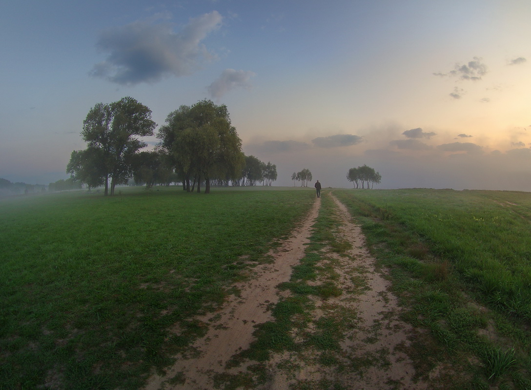 фото "***" метки: пейзаж, Беларусь, облака, сентябрь, туман, утро