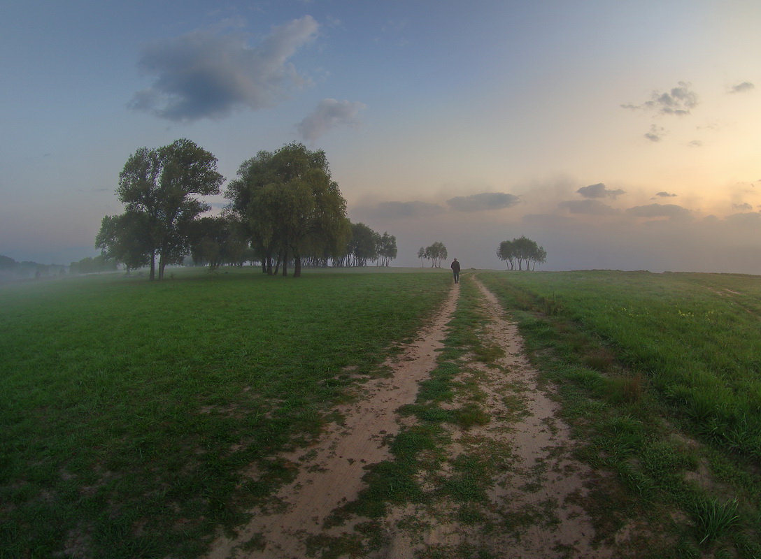 photo "***" tags: landscape, clouds, fog, morning, september, Беларусь