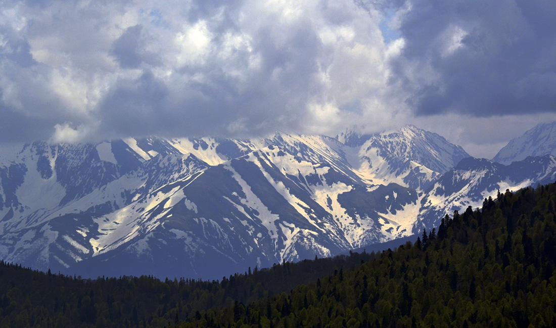 photo "***" tags: nature, landscape, travel, mountains, snow, spring, Кавказ