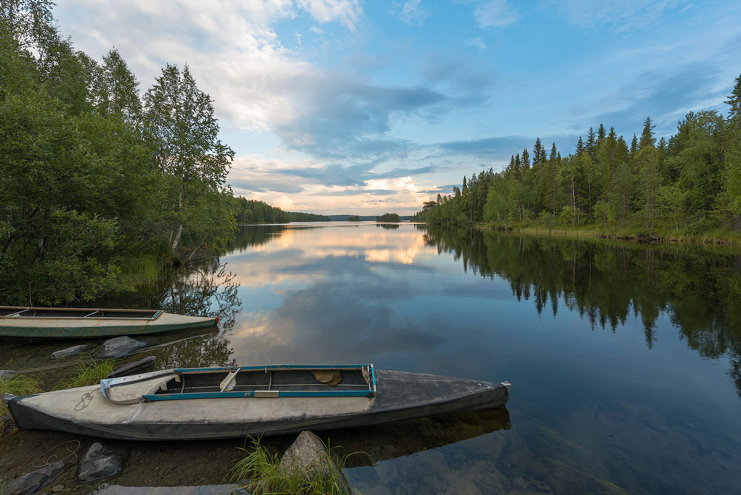 photo "***" tags: landscape, nature, travel, Karelia, clouds, forest, lake, summer, water