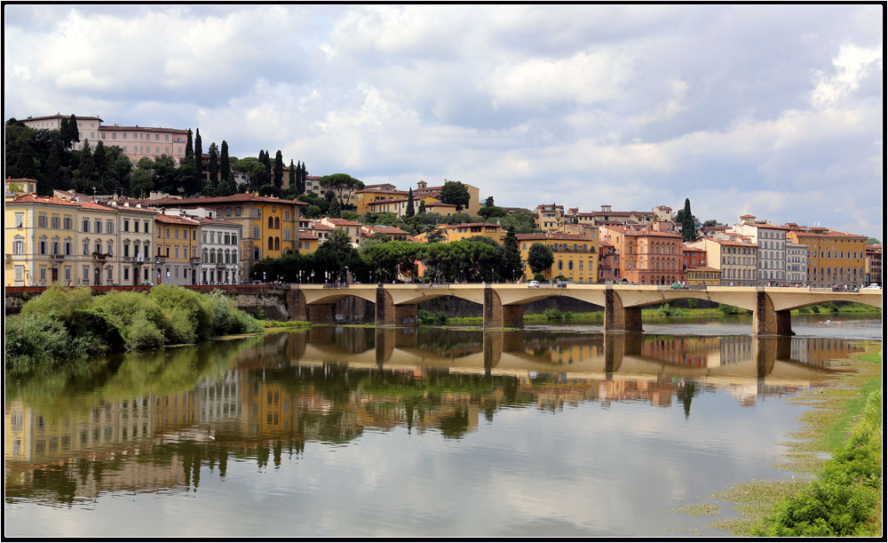 фото "Ponte Alle Grazie" метки: пейзаж, город, мост, река Арно, флоренция