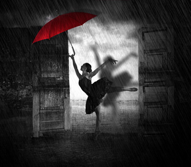 photo "Tears of rain..." tags: digital art, genre, Conceptual, dancer