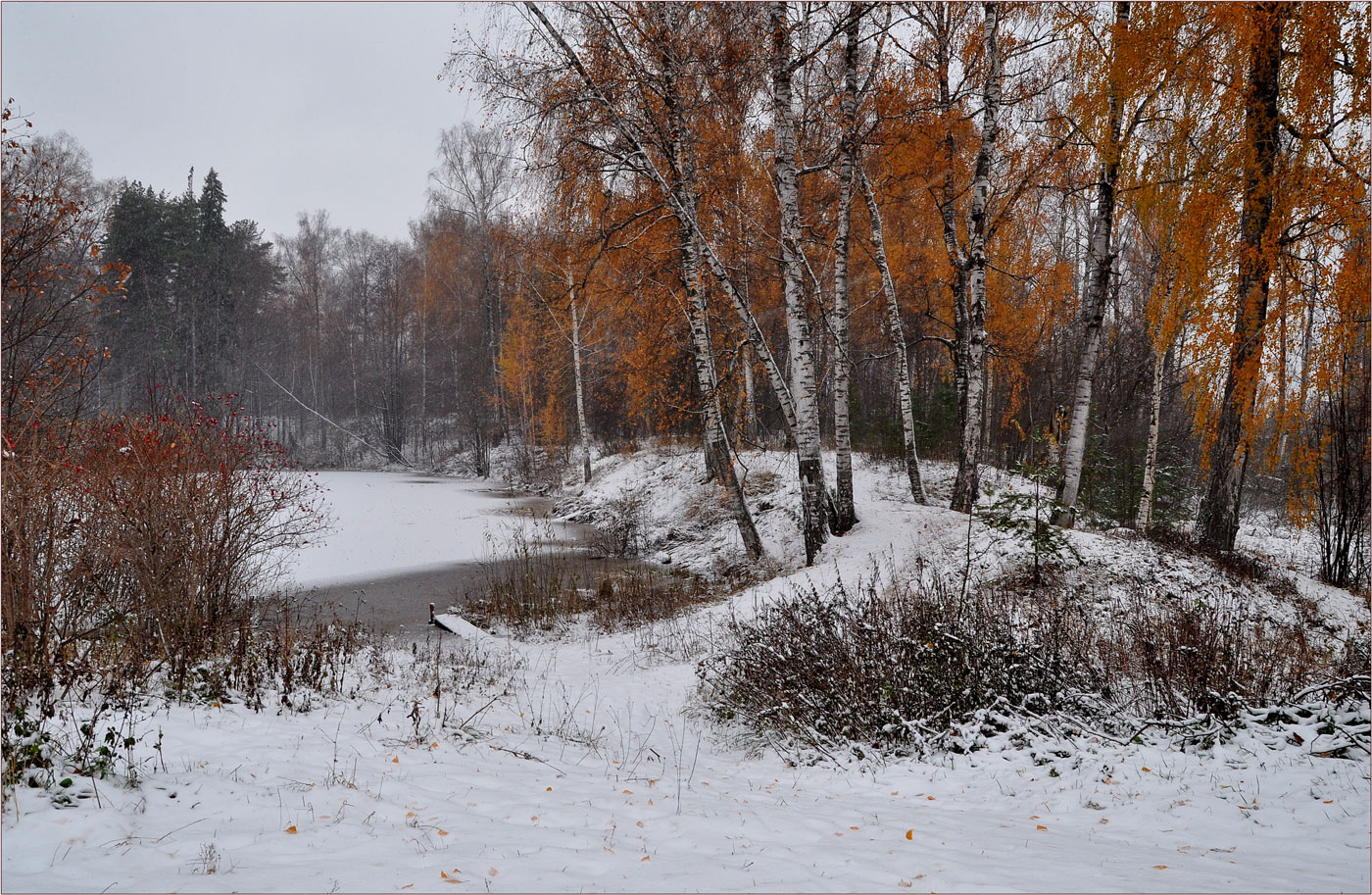 photo "***" tags: landscape, nature, forest, lake, snow, деревья, лед