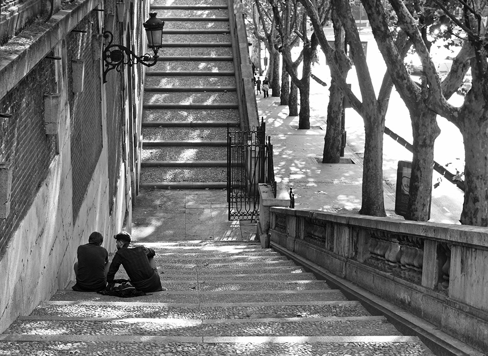 photo "The Stair" tags: travel, reporting, black&white, 